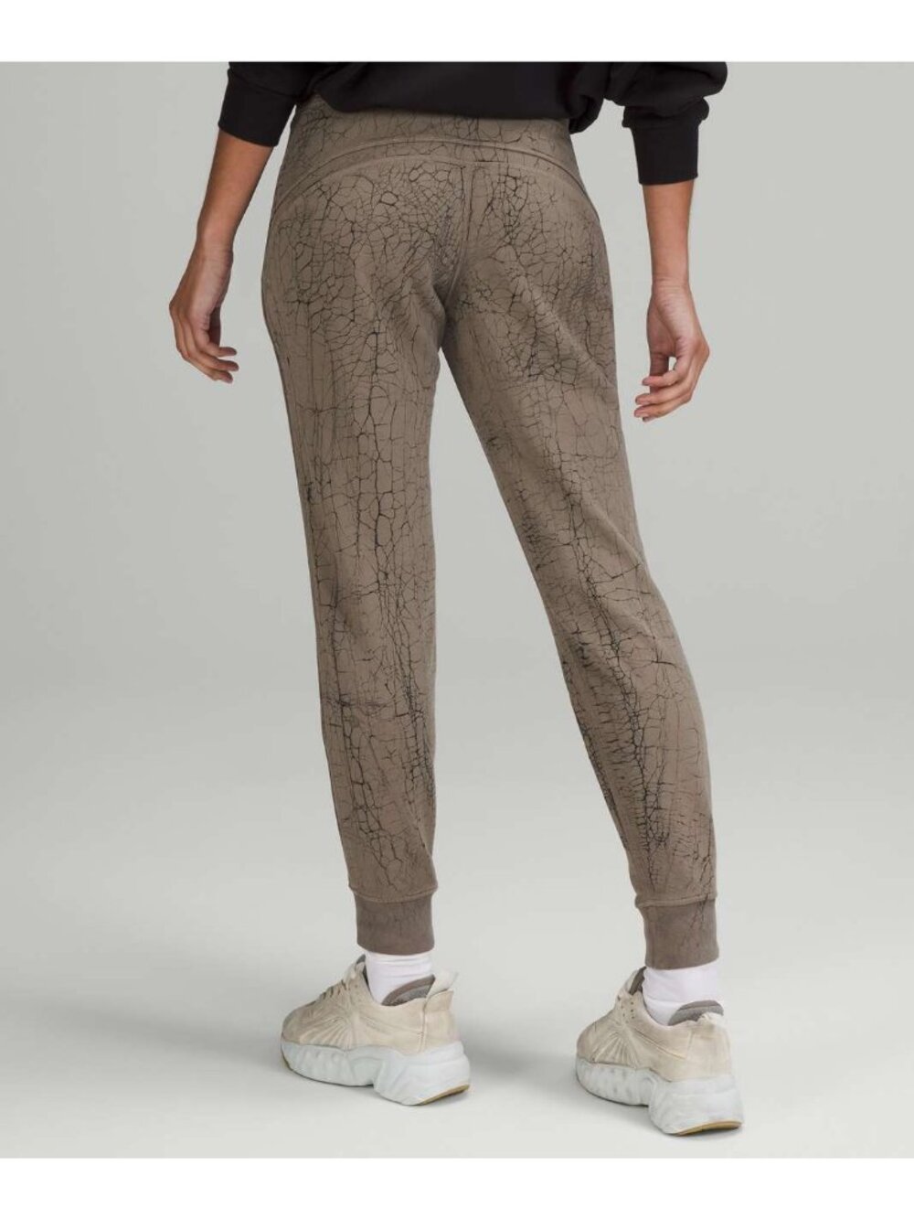 Lululemon Warm Down Gray-Olive Crackle Jogger 7/8 Length Athleisure Women's Sz 4 - Picture 4 of 11